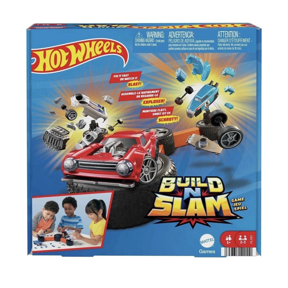 BRAND NEW Mattel Games Buildable Hot Wheels Build 'N Slam Game Cars NIB